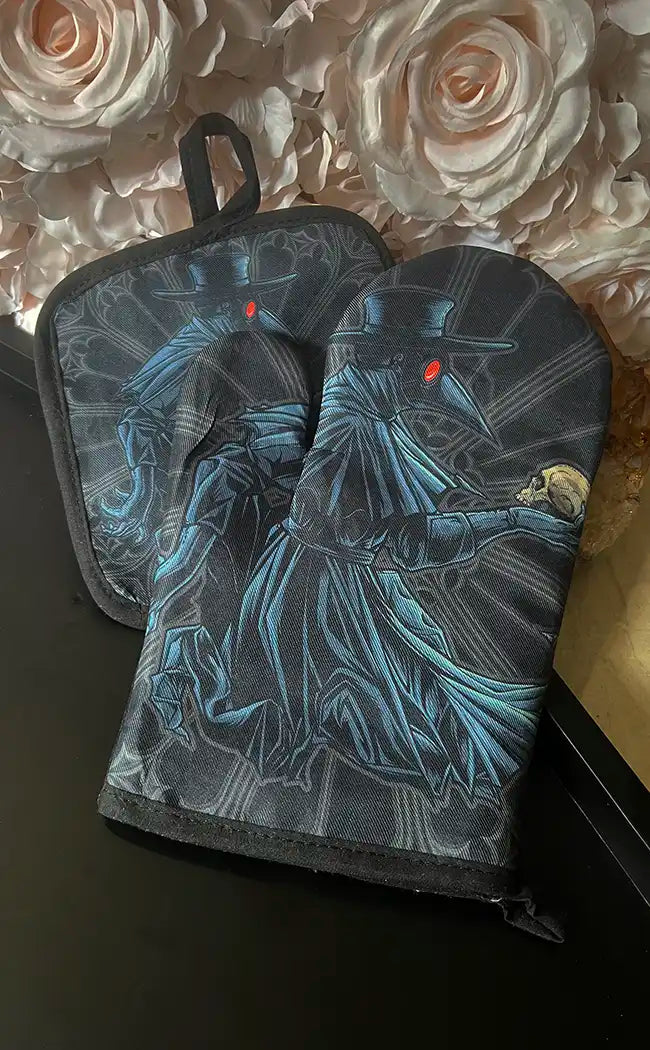 PLAGUE DOCTOR - Oven Mitt Set