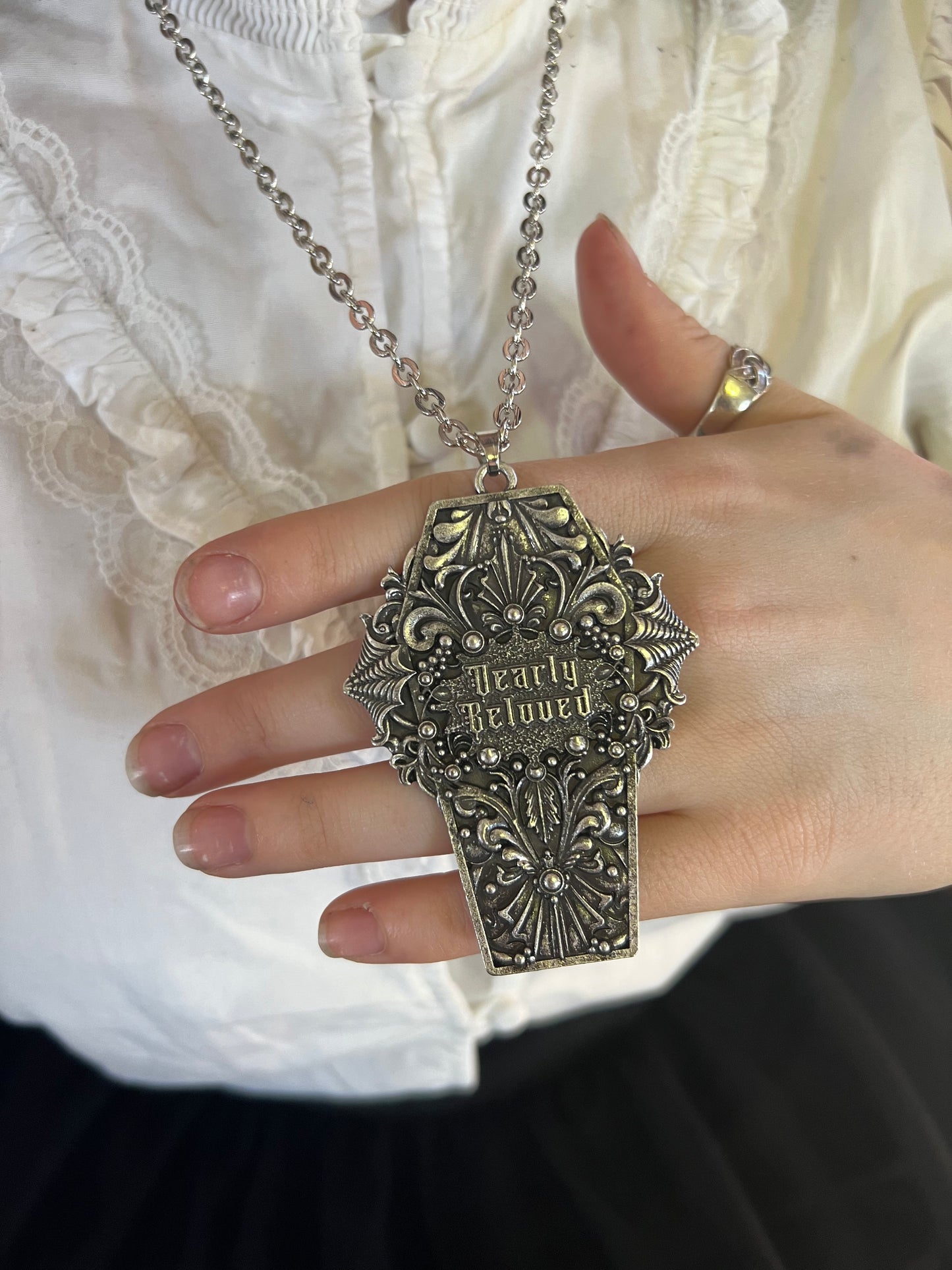 DEARLY BELOVED  - Mother of Hades Cast Coffin Necklace