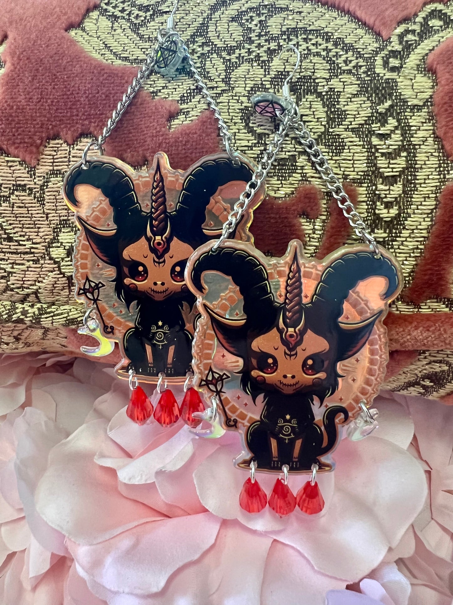 THE DARK LORD - chandelier Earrings