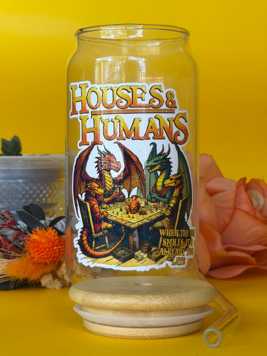 HOUSES & HUMANS - Glass Latte Drink Cup