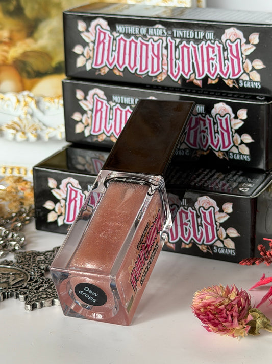 BLOODY LOVELY TINTED LIP OIL - Dew Drops