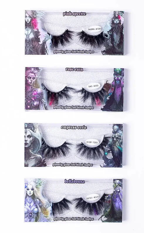 PINK SPECTRE foil flare false lashes