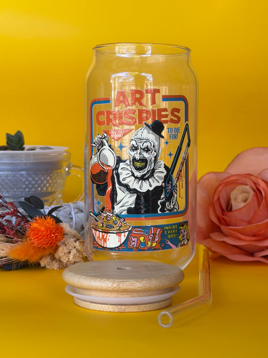 ART CRISPIES - Glass Latte Drink Cup