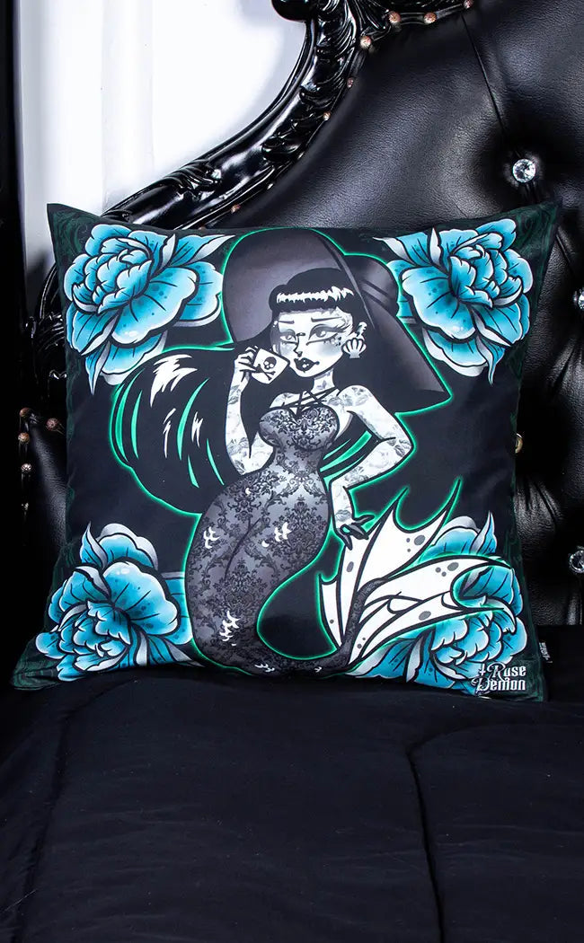 AQUA SPOOKY SIREN - Cushion Cover