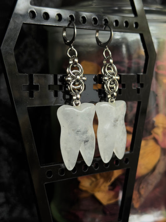 PEARLY WHITES - Teeth Pendant Ear Hanger