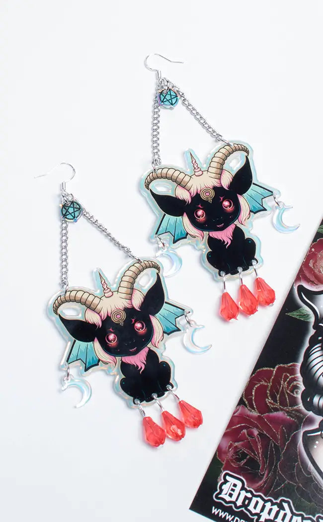 BAPHOMETS BLOOD - chandelier Earrings