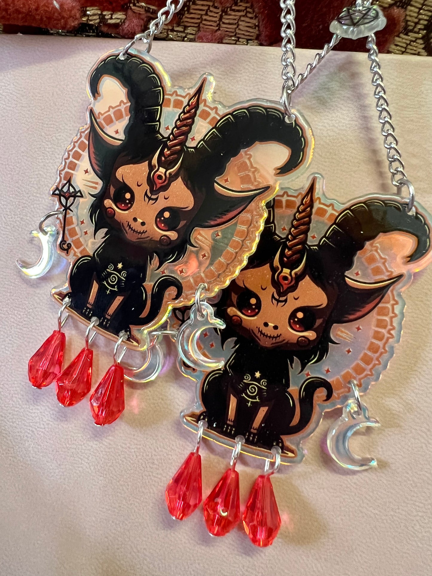 THE DARK LORD - chandelier Earrings