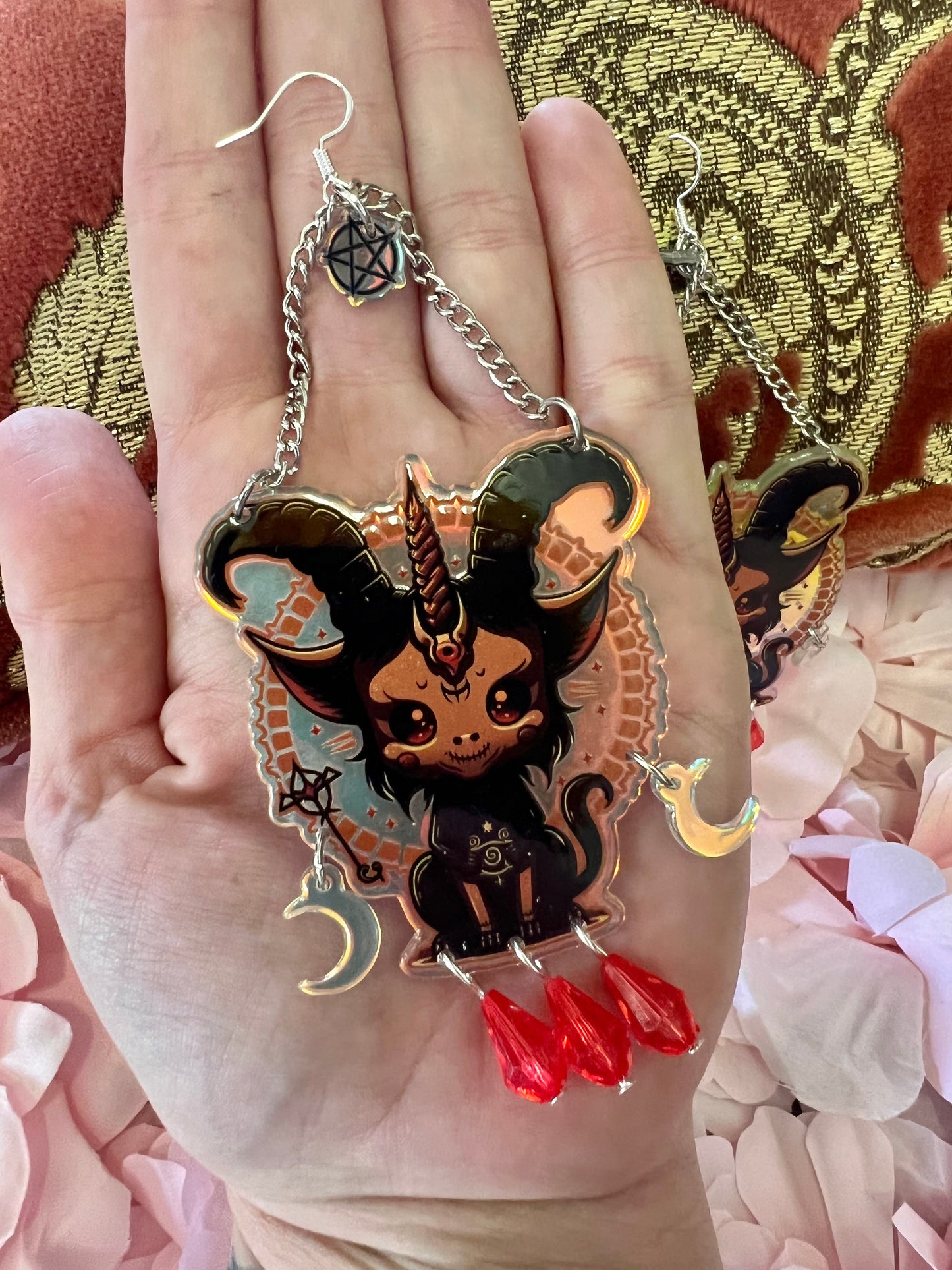 THE DARK LORD - chandelier Earrings