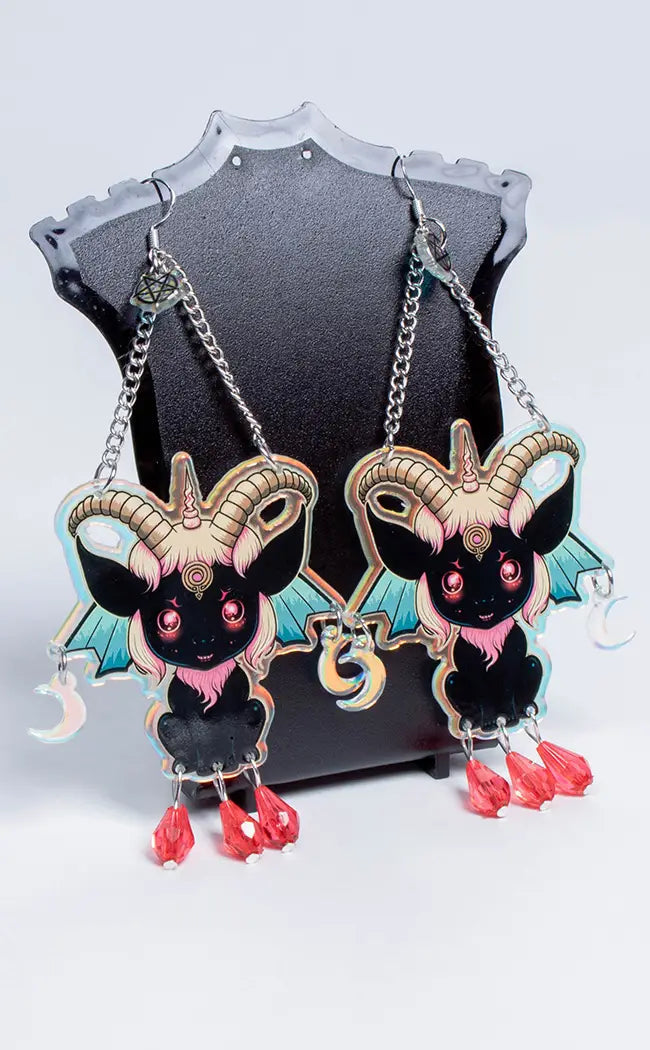 BAPHOMETS BLOOD - chandelier Earrings