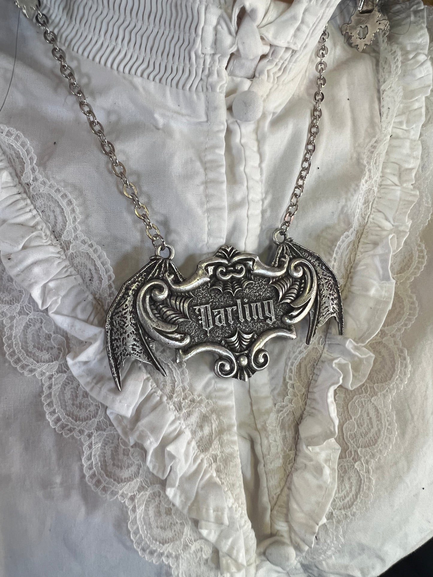 DARLING  - Mother of Hades coffin plaque Necklace