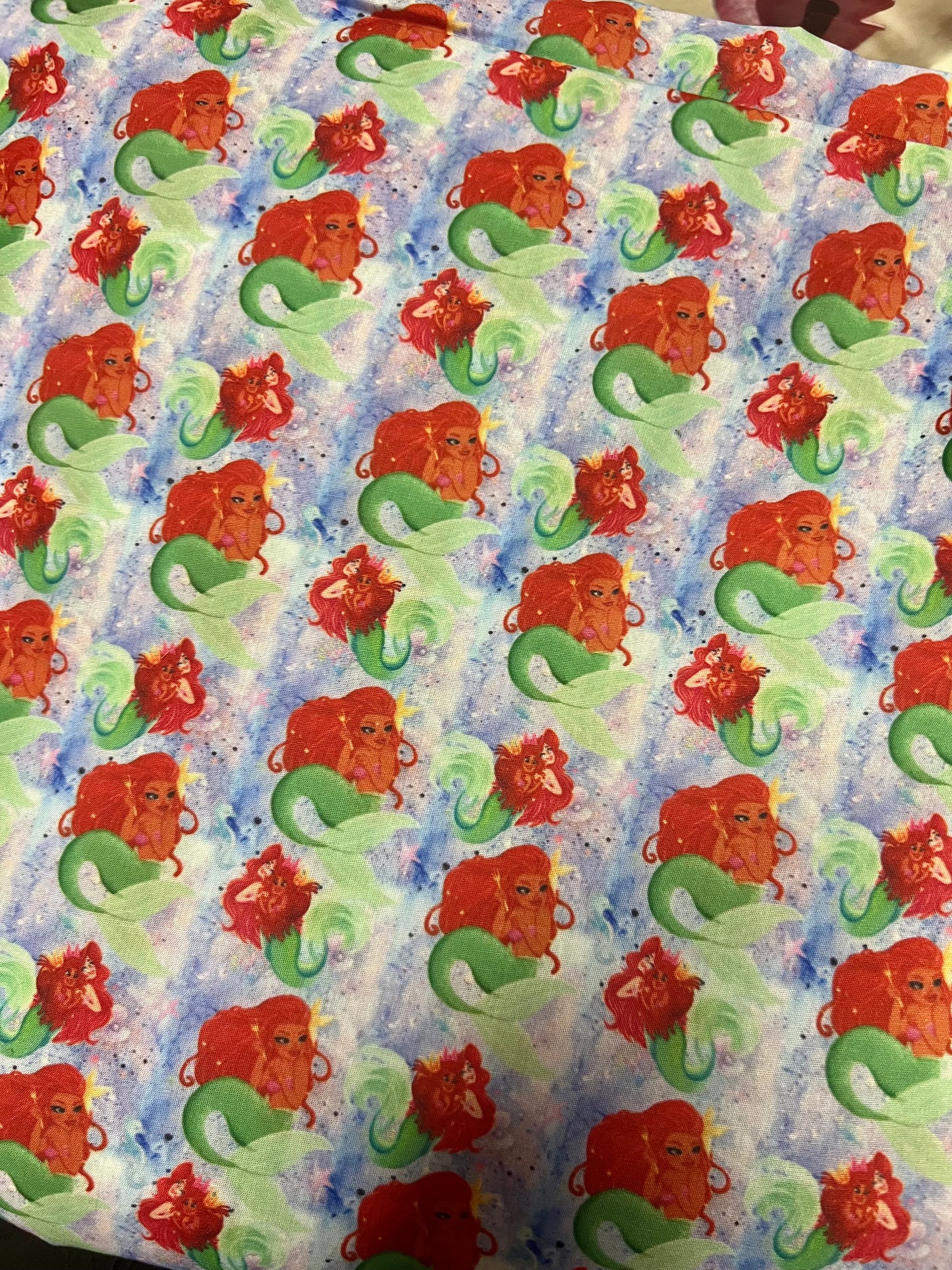 ARIEL LITTLE MERMAID - Polycotton Fabric from Japan