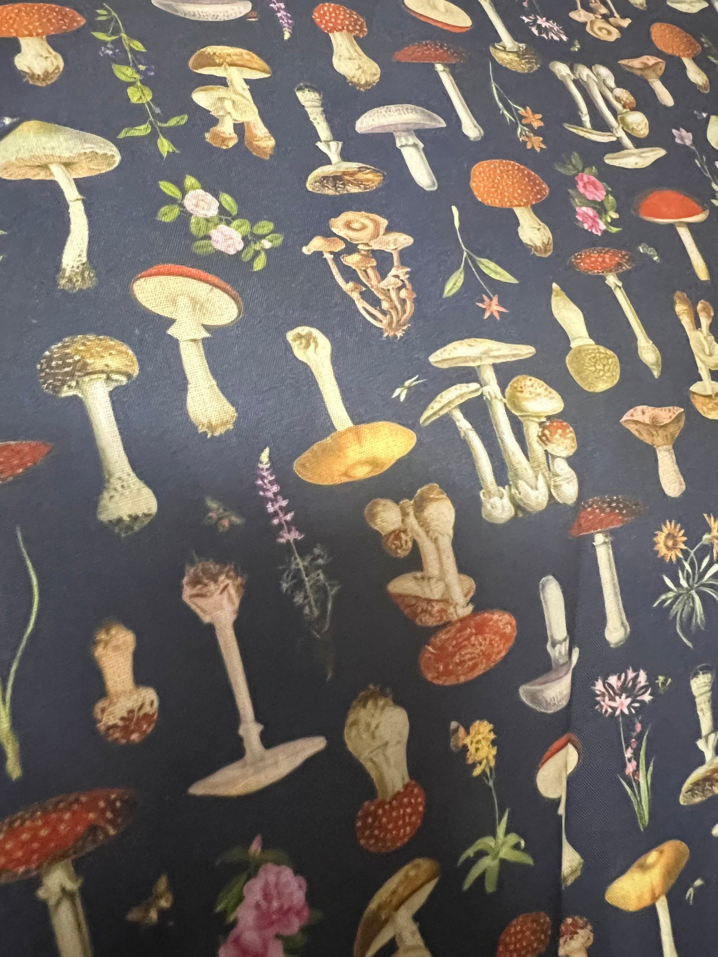 COTTAGECORE MUSHROOMS - Polycotton Fabric from Japan