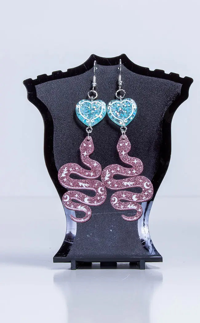 Temptation Dangle - Pink Earrings