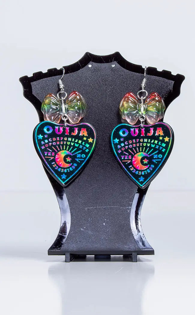 Tie-Die Ouija Dangle Earrings