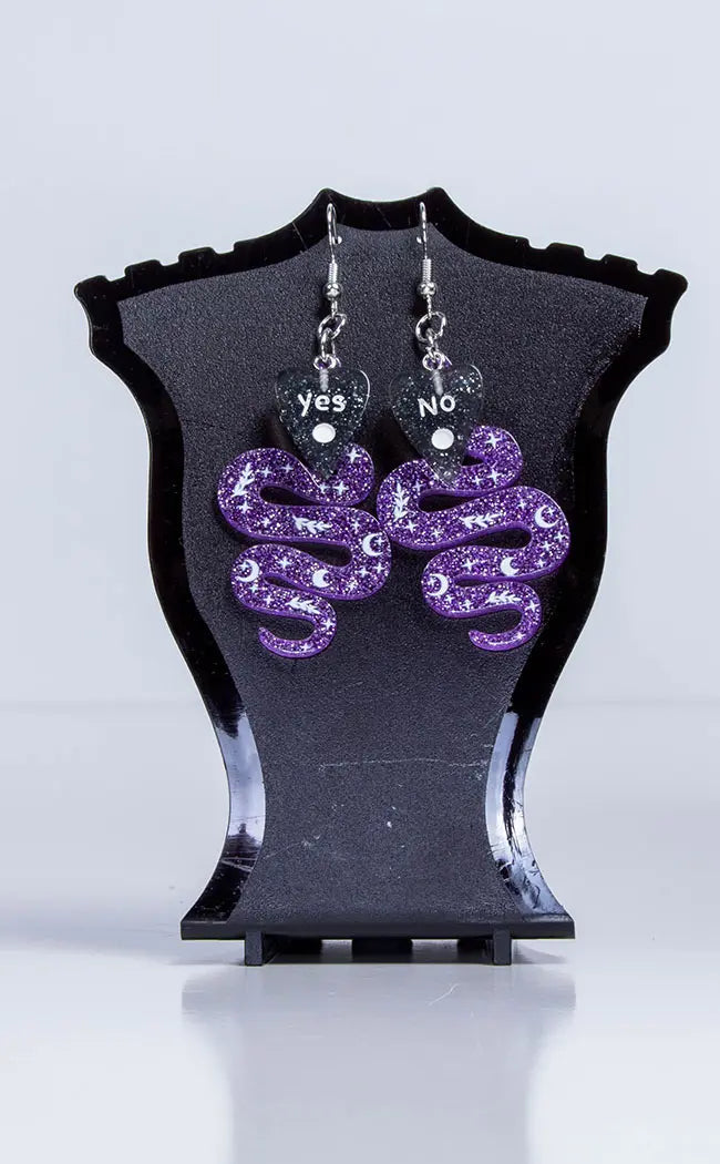 Violet Venom Dangle Earrings