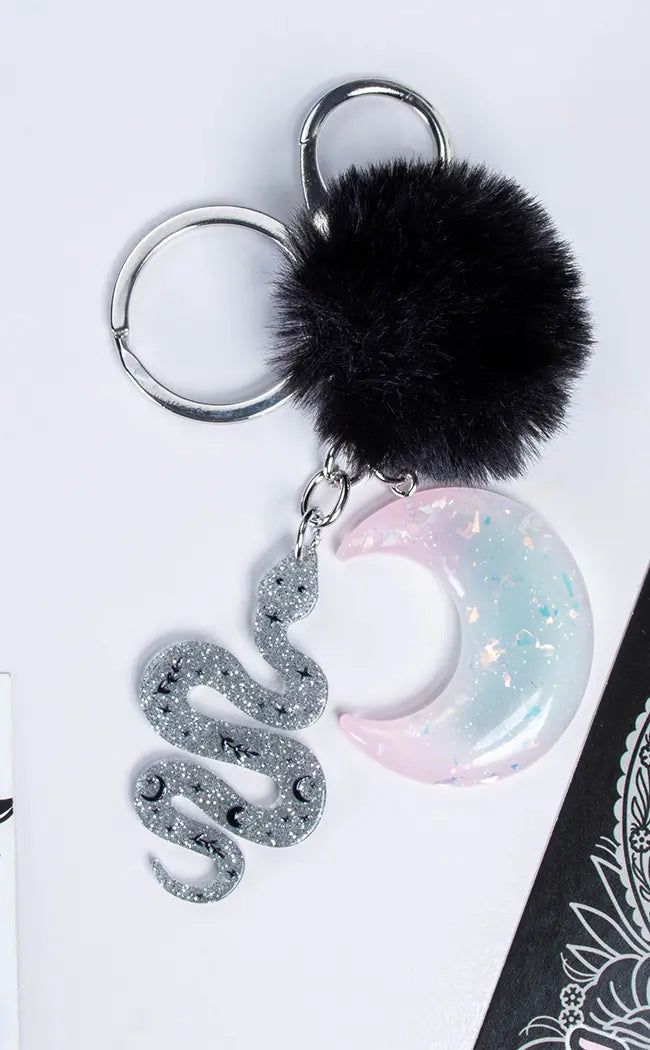 Celestial Snake Keychain
