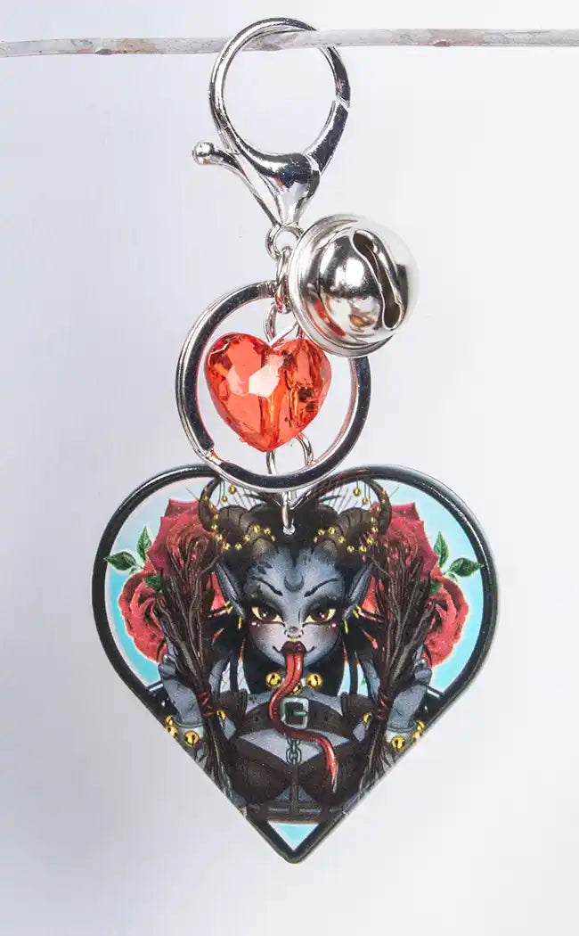 lady Krampus Keychain- Rose Demon