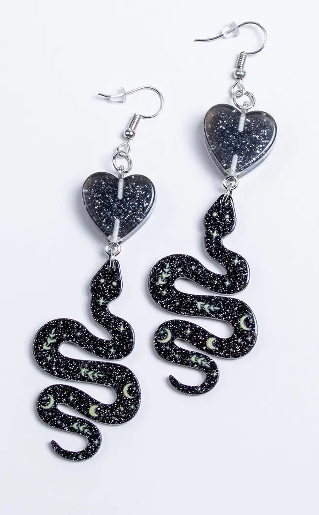 Midnight Magic Serpent Earrings