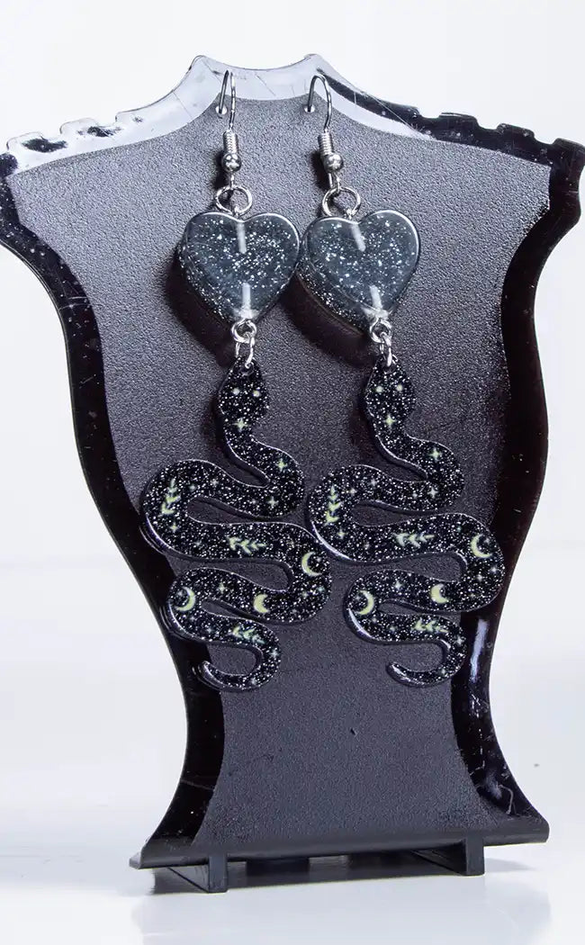 Midnight Magic Serpent Earrings