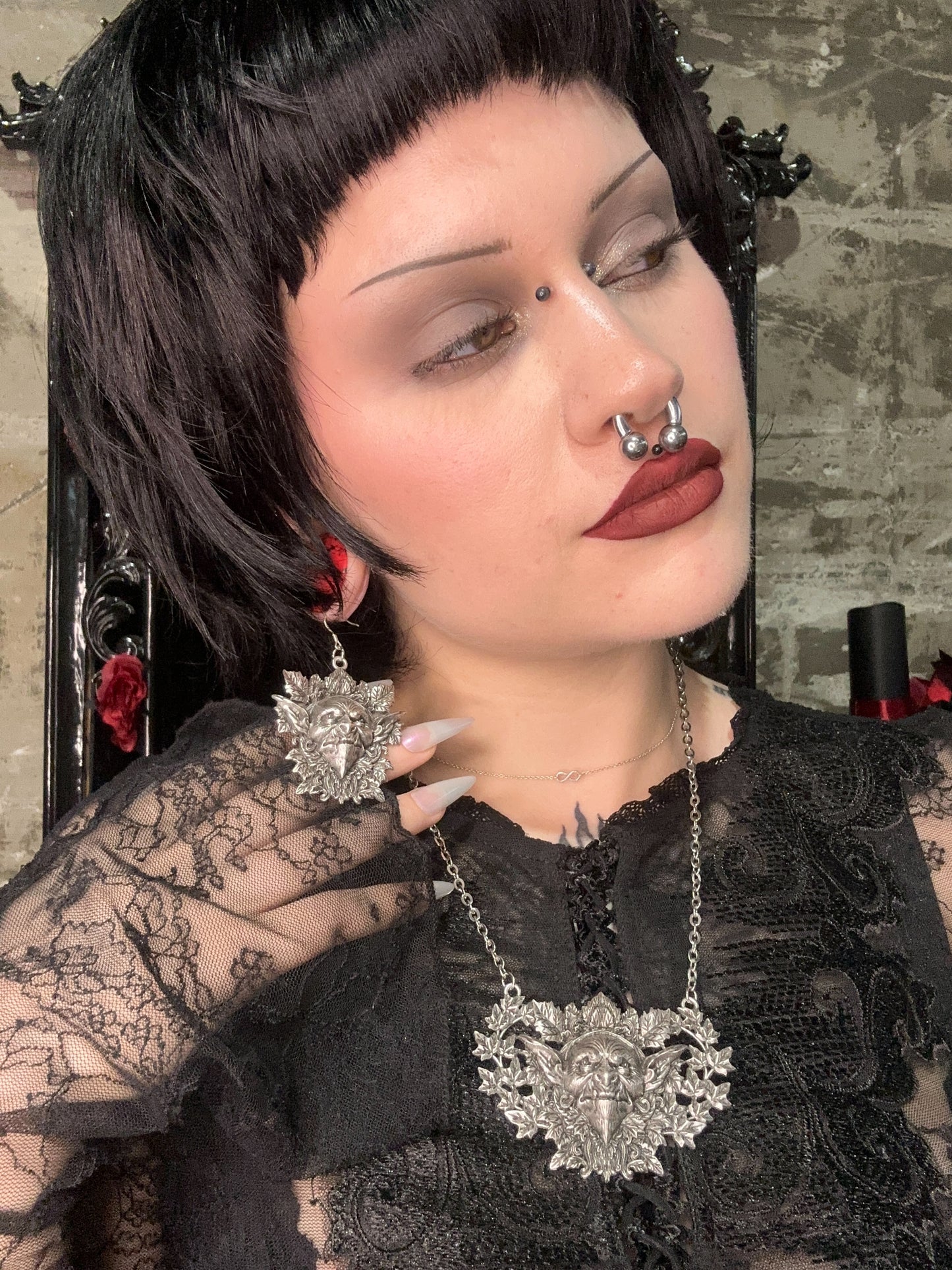 HOB GOBLIN - Mother of Hades NIGHT GARDEN Earrings