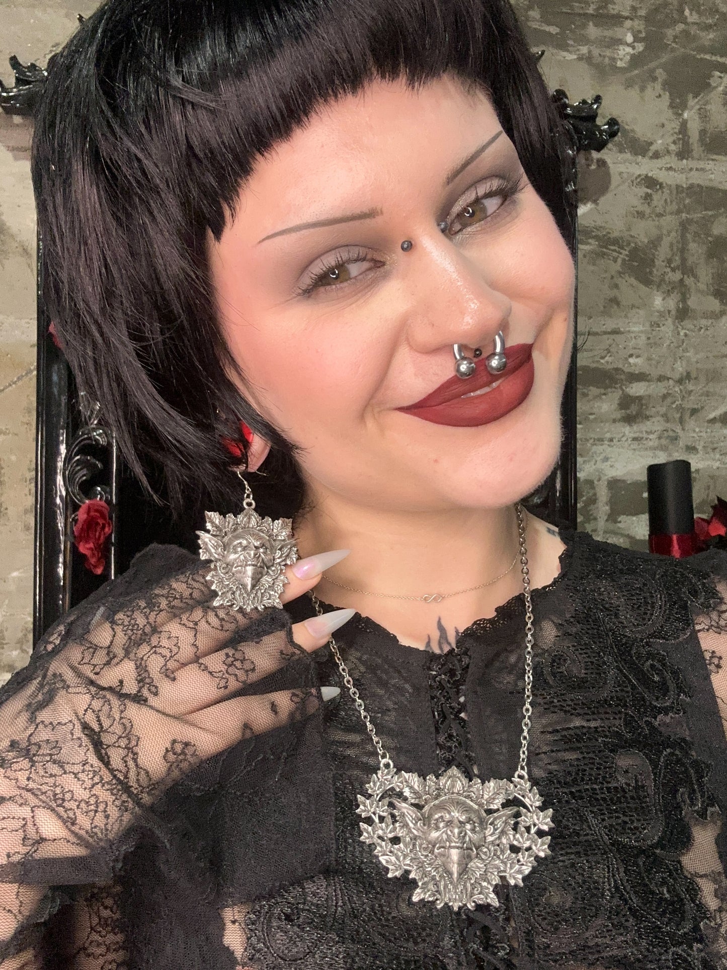 HOB GOBLIN - Mother of Hades NIGHT GARDEN Earrings