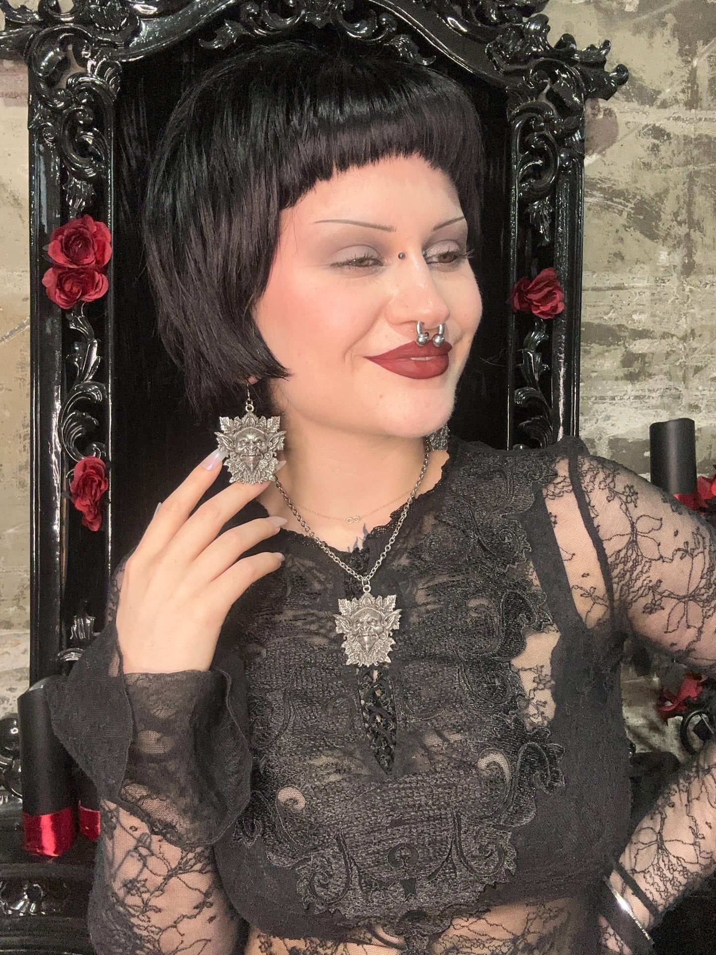 HOB GOBLIN - Mother of Hades NIGHT GARDEN Earrings
