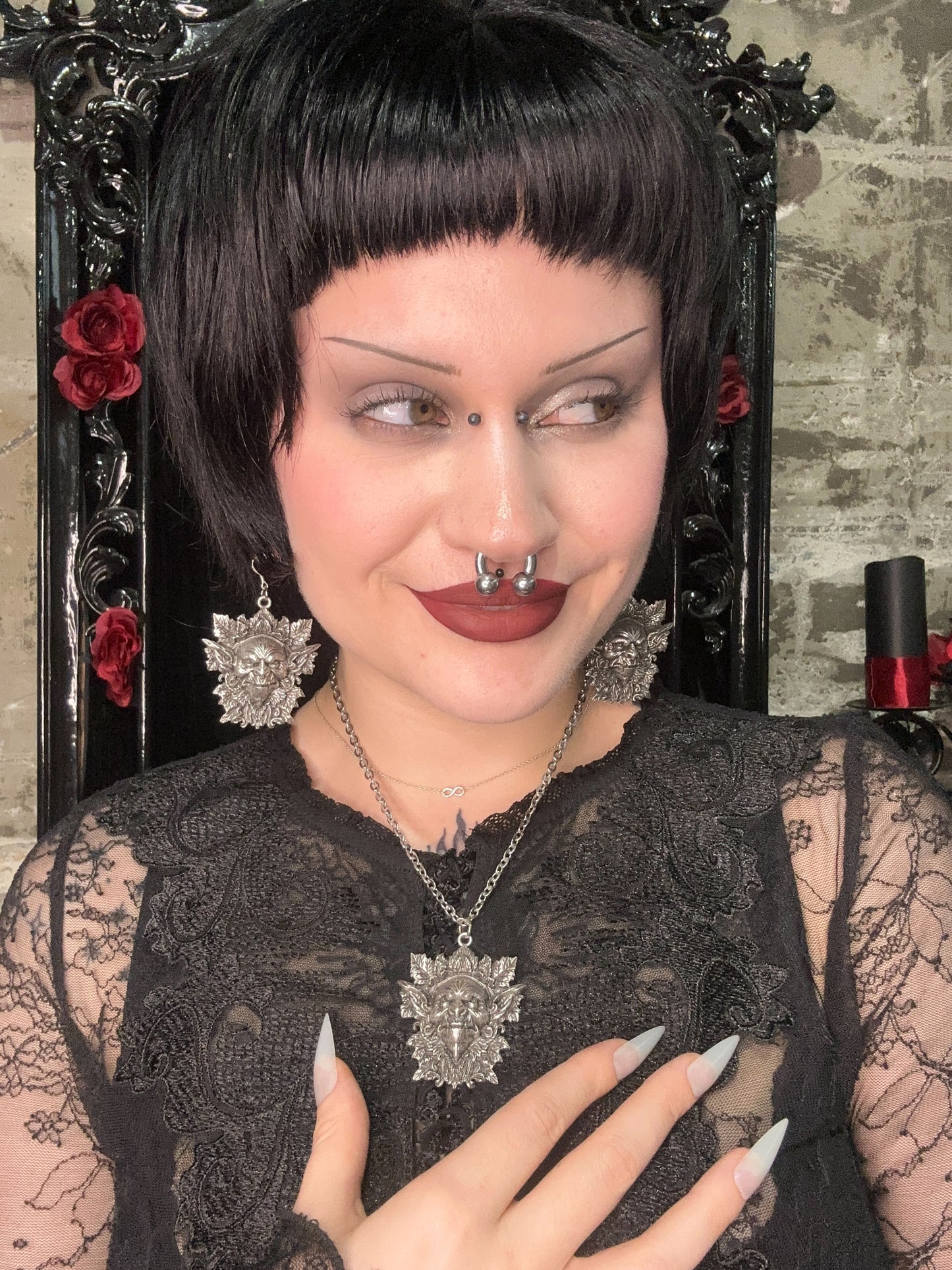 HOB GOBLIN - Mother of Hades NIGHT GARDEN Necklace