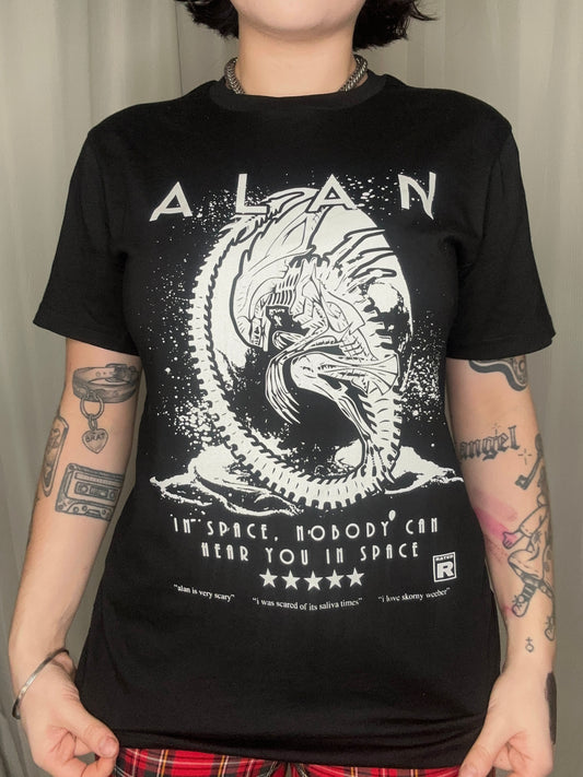 ALAN - IN SPACE NO ONE CAN HEAR YOU alien Horror T-Shirt