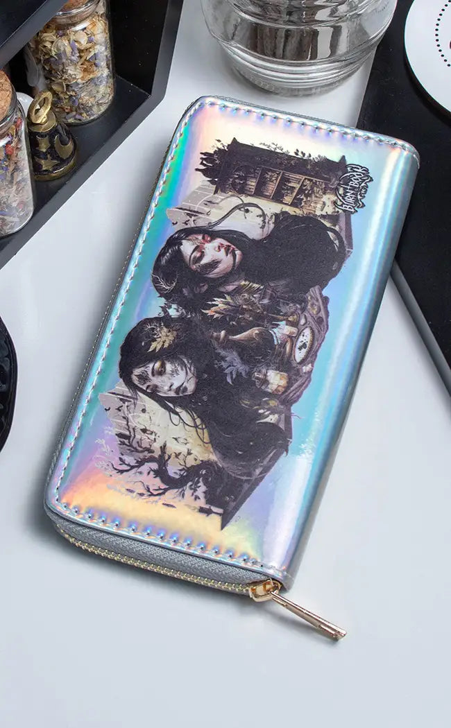 BLESSED BE Silver Holo Wallet