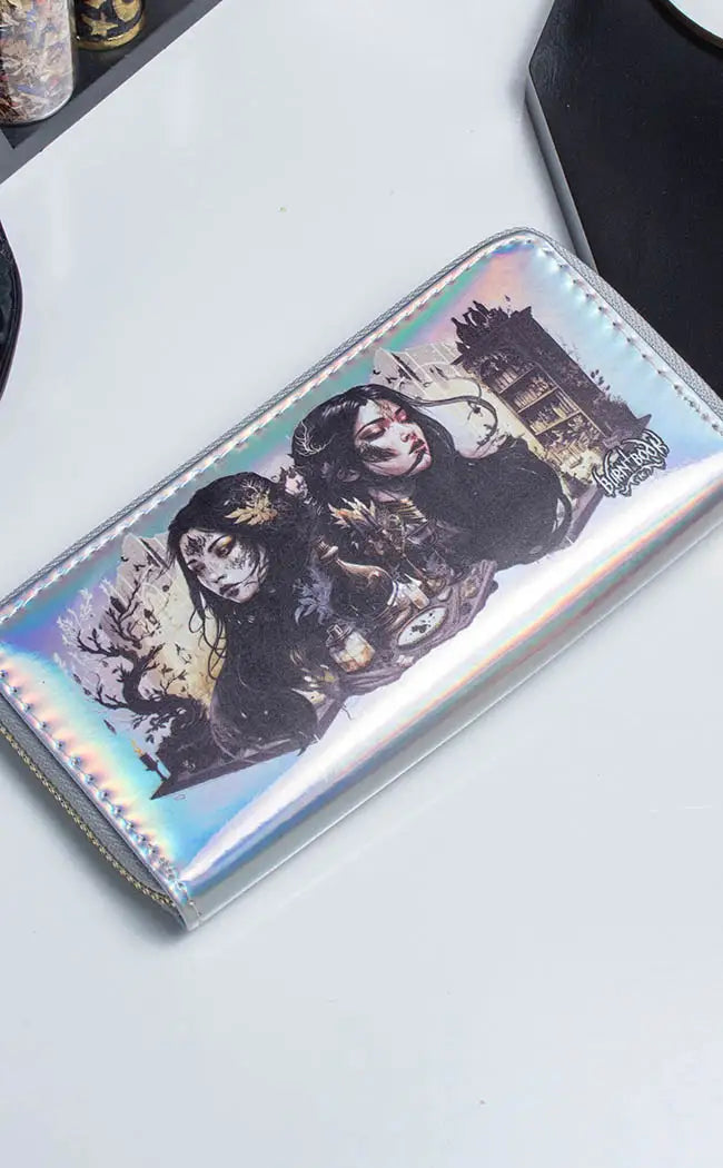 BLESSED BE Silver Holo Wallet