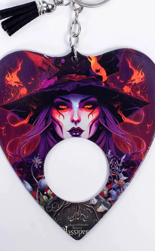 Jumbo Planchette Keychain - WITCHING YOU WELL