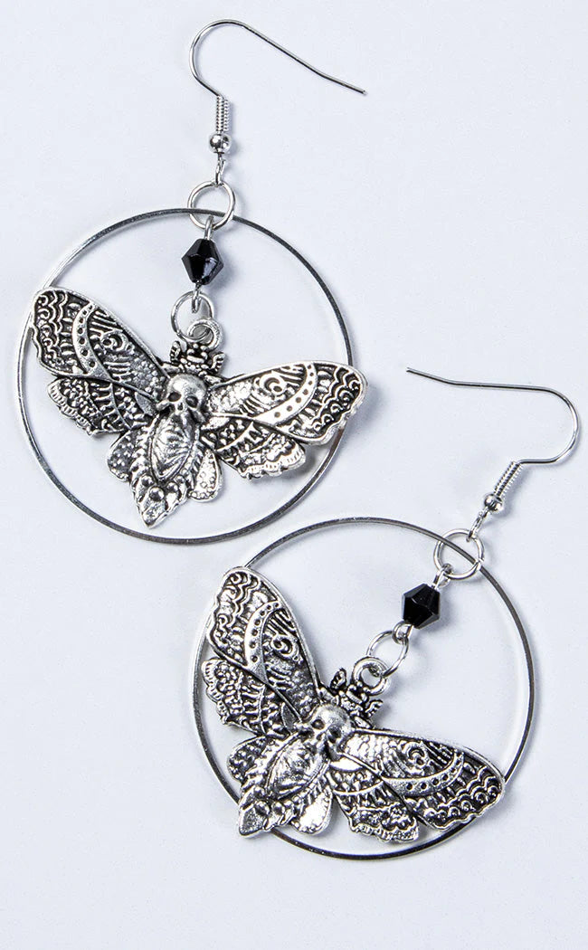 Death Head Halo Earrings