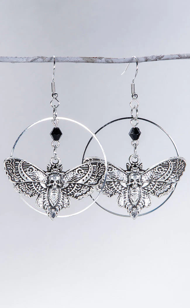 Death Head Halo Earrings