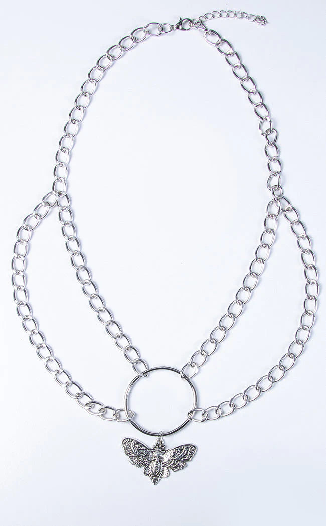 Death Head Halo Necklace