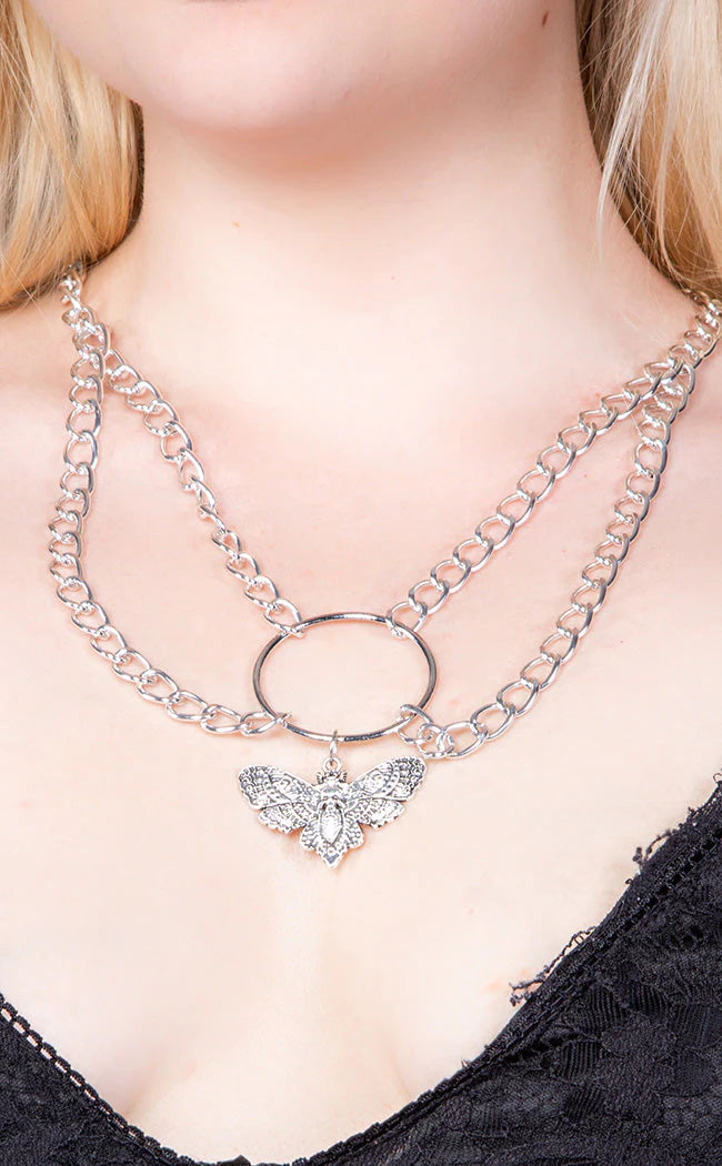 Death Head Halo Necklace