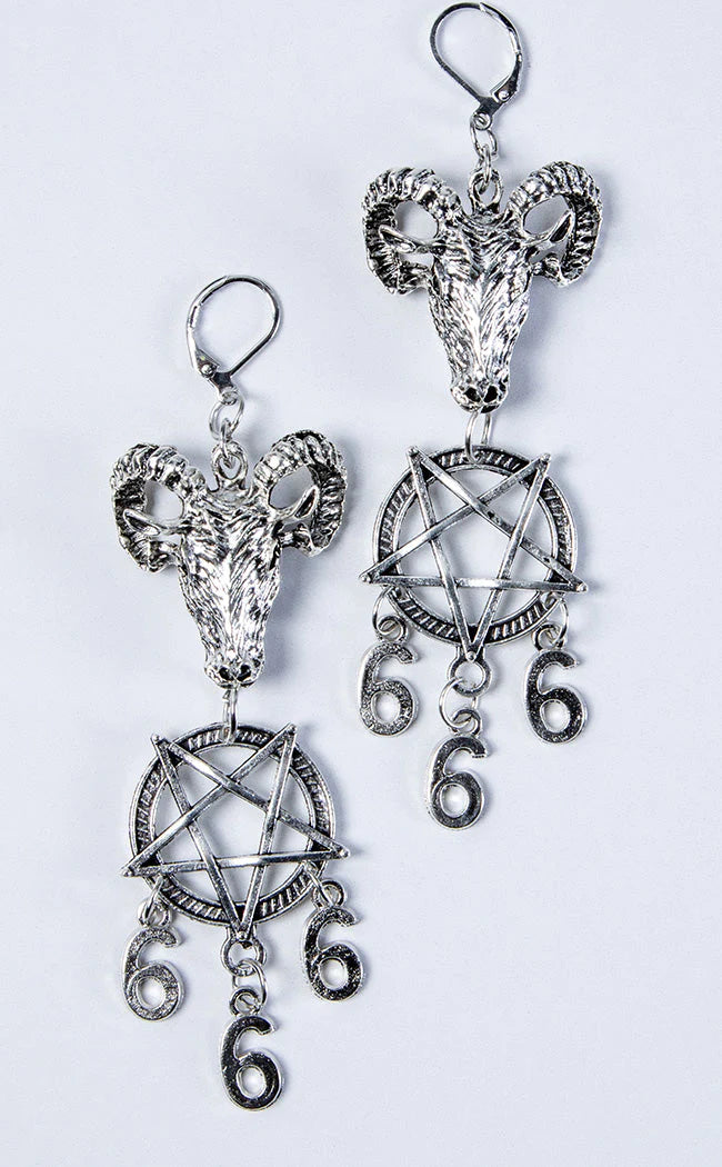 Number Of The Beast Earrings