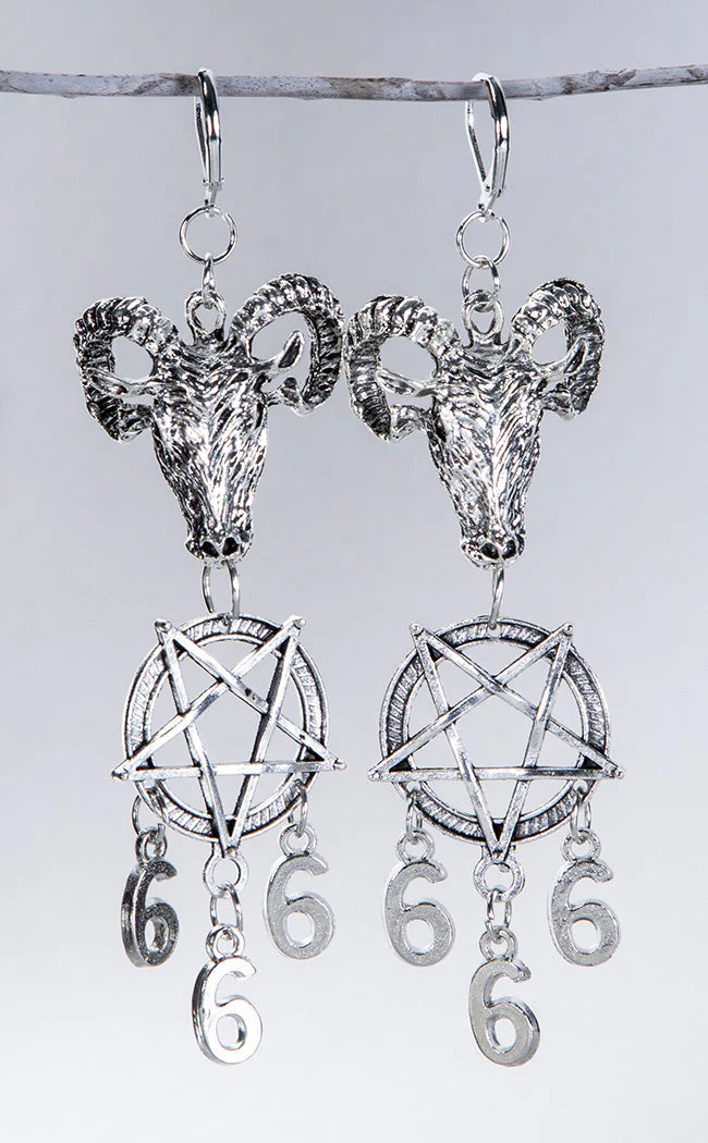 Number Of The Beast Earrings