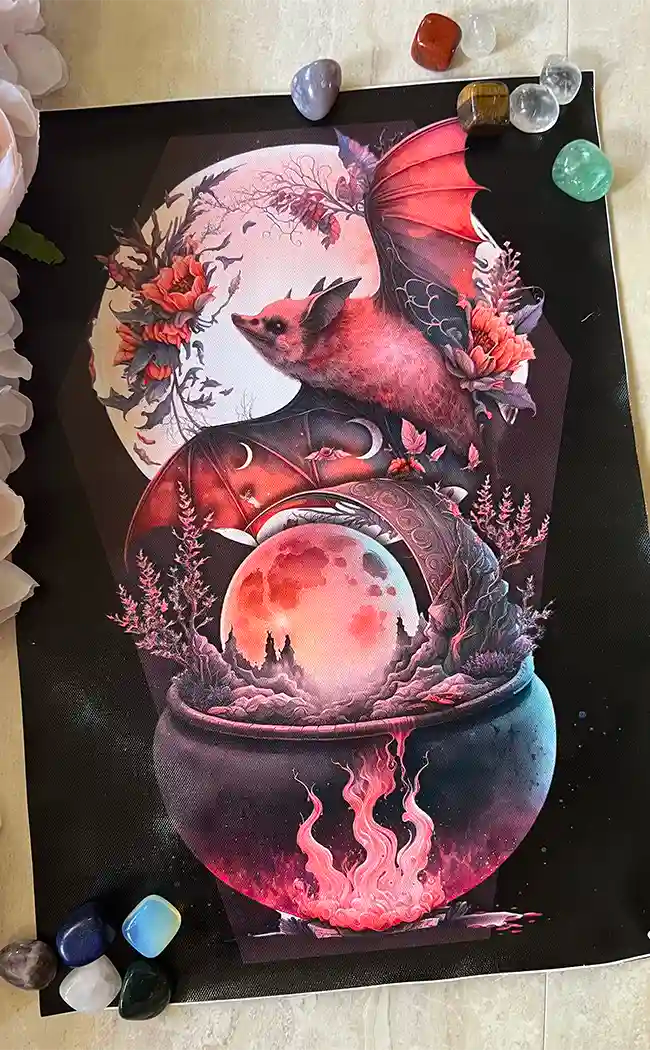 BLOOD MOON - a3 canvas print
