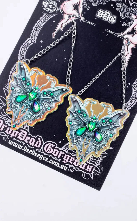 EMERALD CITY MAGIC MOTH Earrings