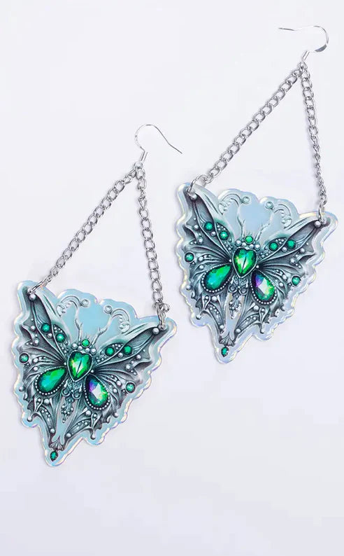 EMERALD CITY MAGIC MOTH Earrings