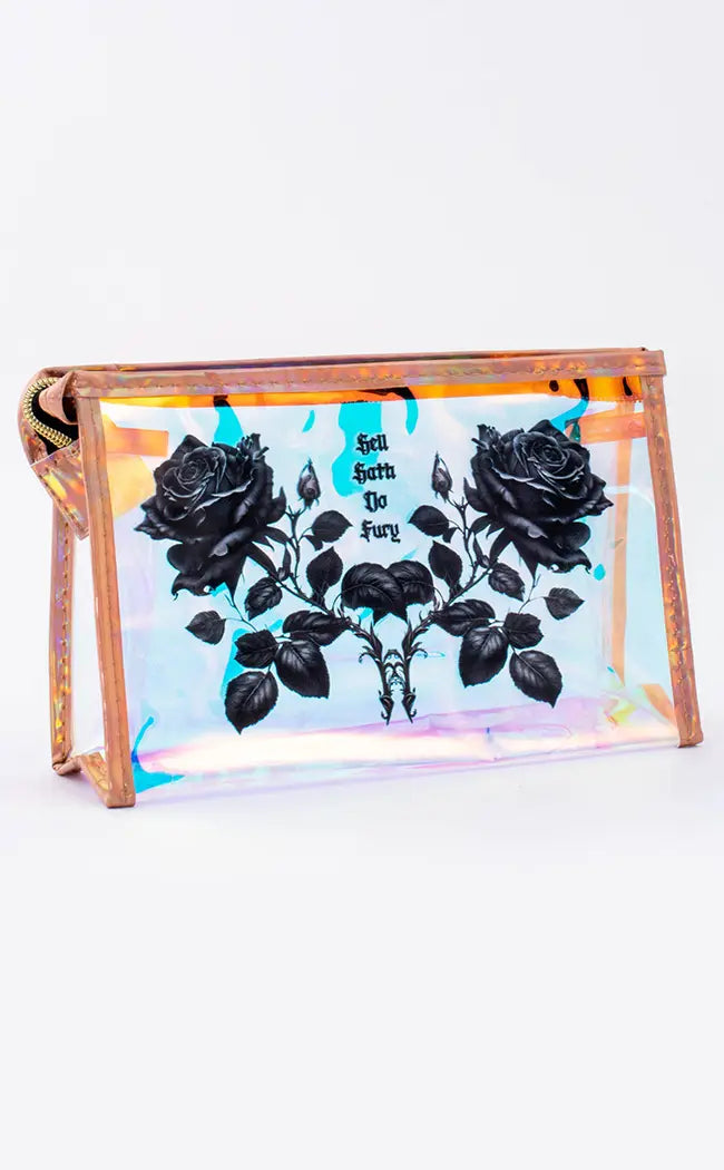 HELL HATH NO FURY Holo Cosmetic Bag