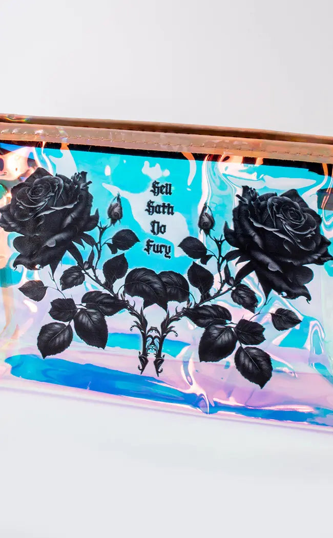 HELL HATH NO FURY Holo Cosmetic Bag