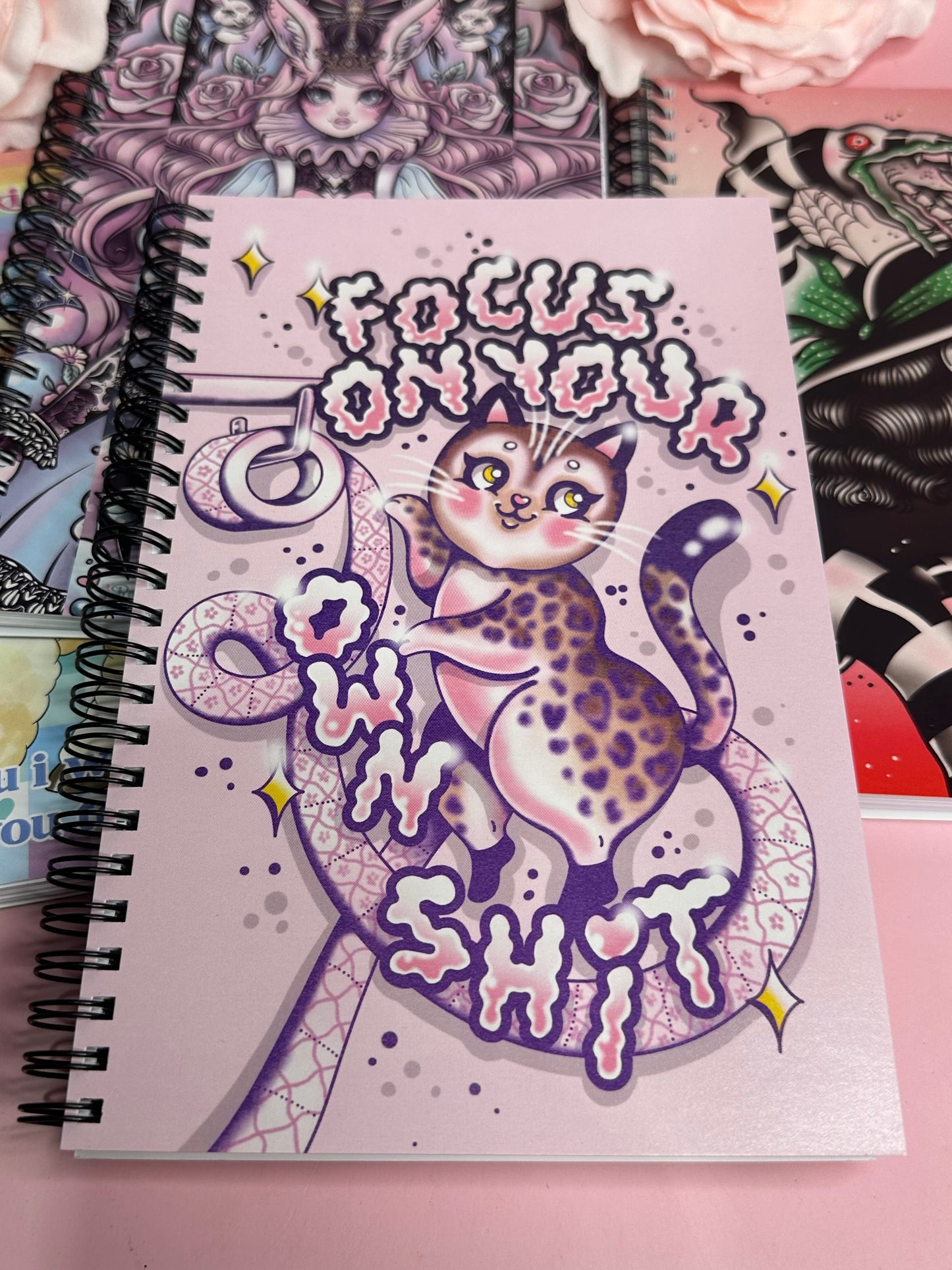 FOCUS ON YOUR OWN SHIT - Spiral Notebook