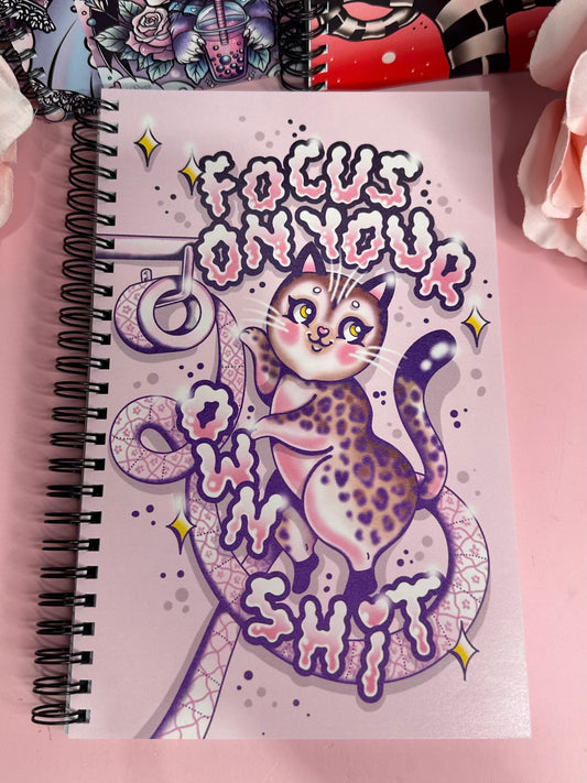 FOCUS ON YOUR OWN SHIT - Spiral Notebook