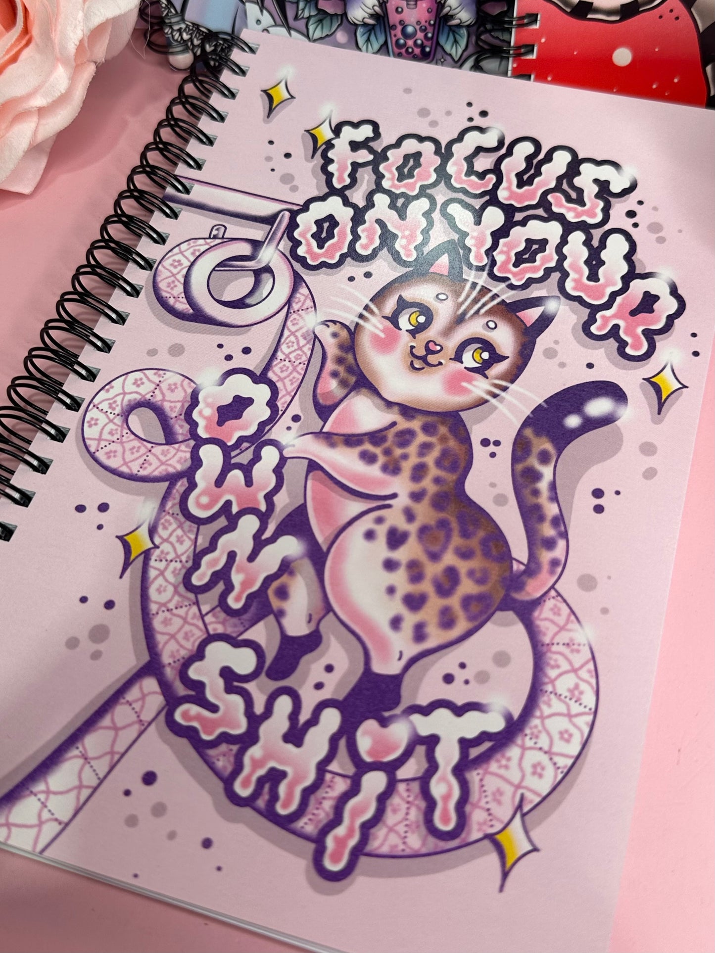 FOCUS ON YOUR OWN SHIT - Spiral Notebook