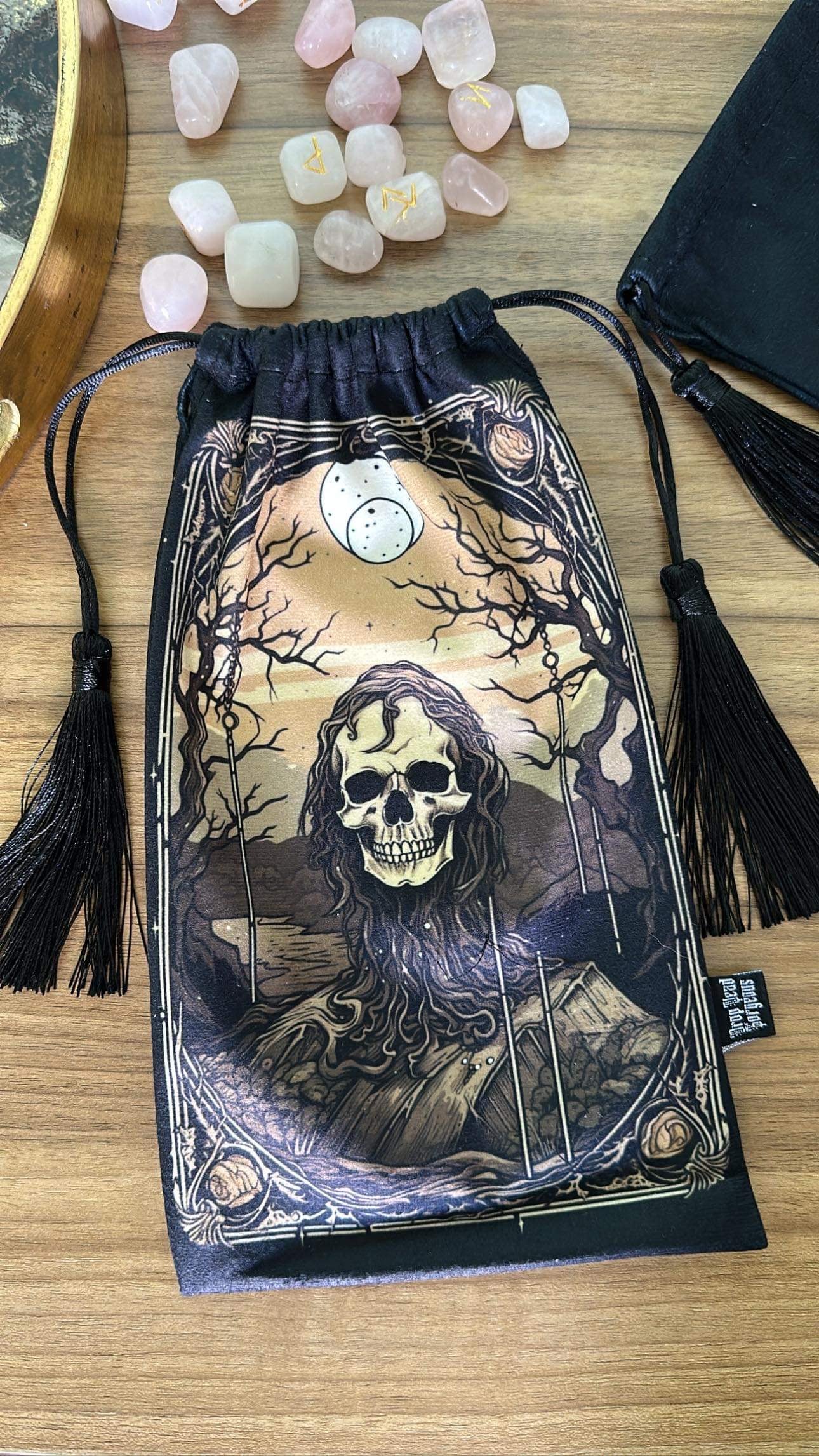 The Grim Keeper- Velvet Tarot Bag
