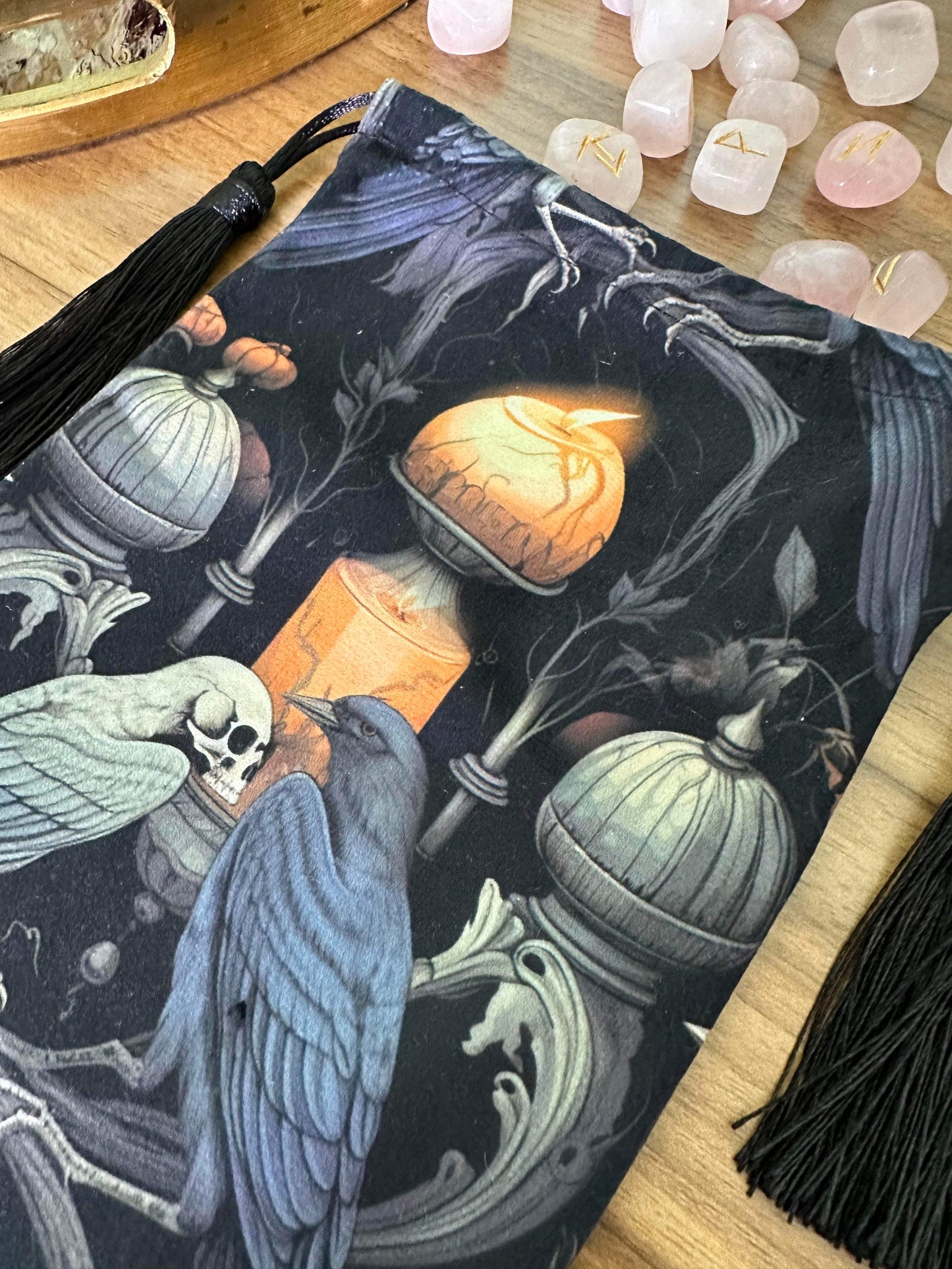 Dark Aviary - Velvet Tarot Bag