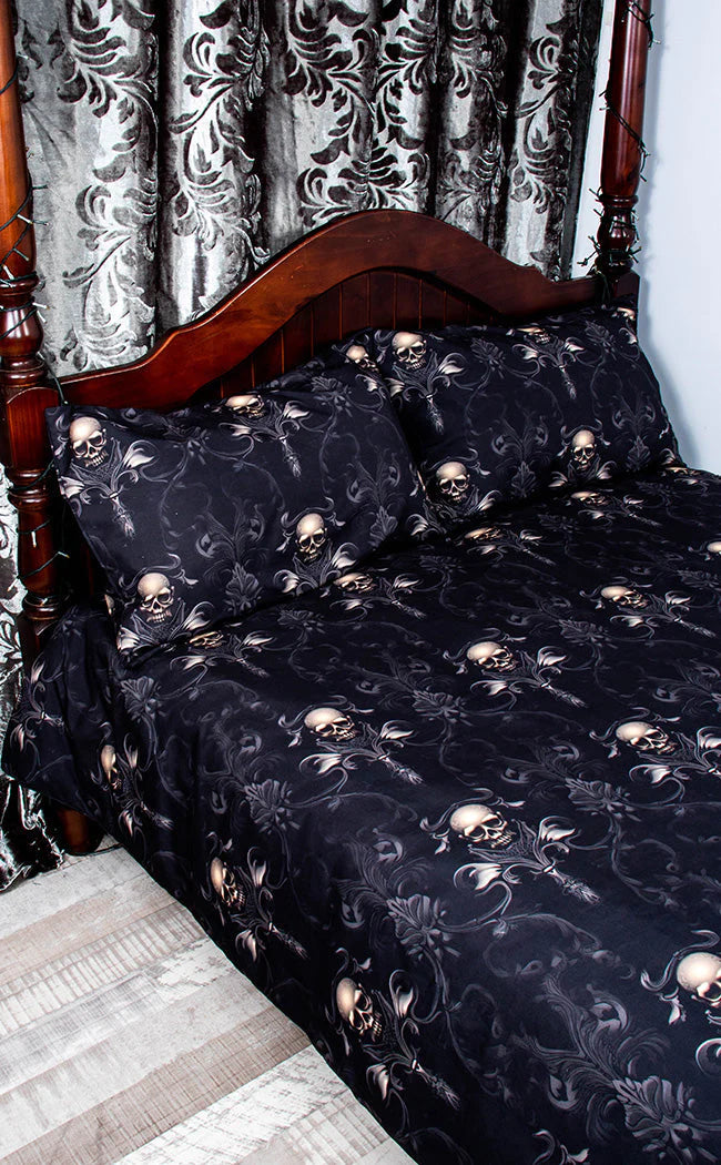 DAMASCUS SKULL Quilt Cover Set & Pillowcases