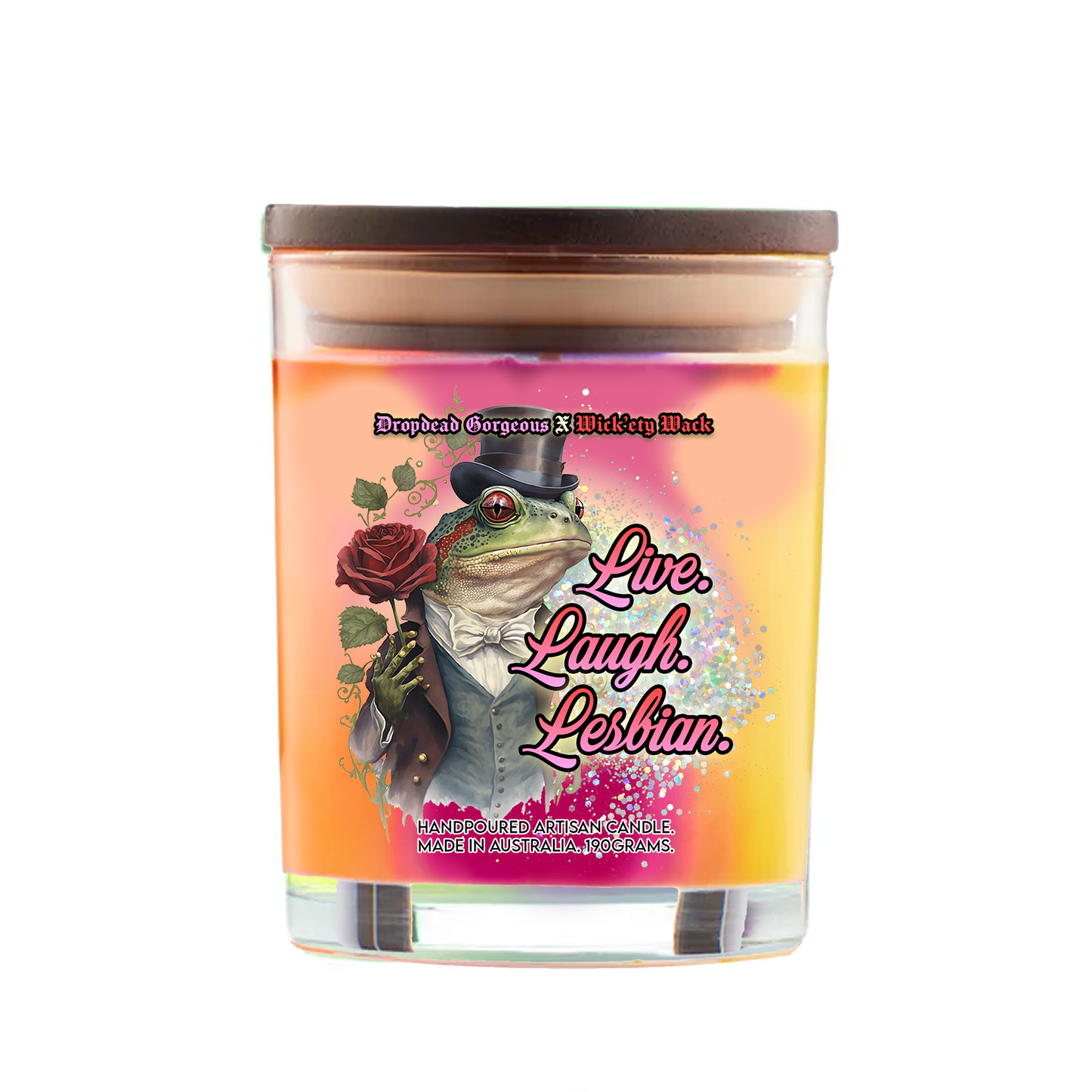 LIVE, LAUGH, LESBIAN - Butterscotch Coffee Candle