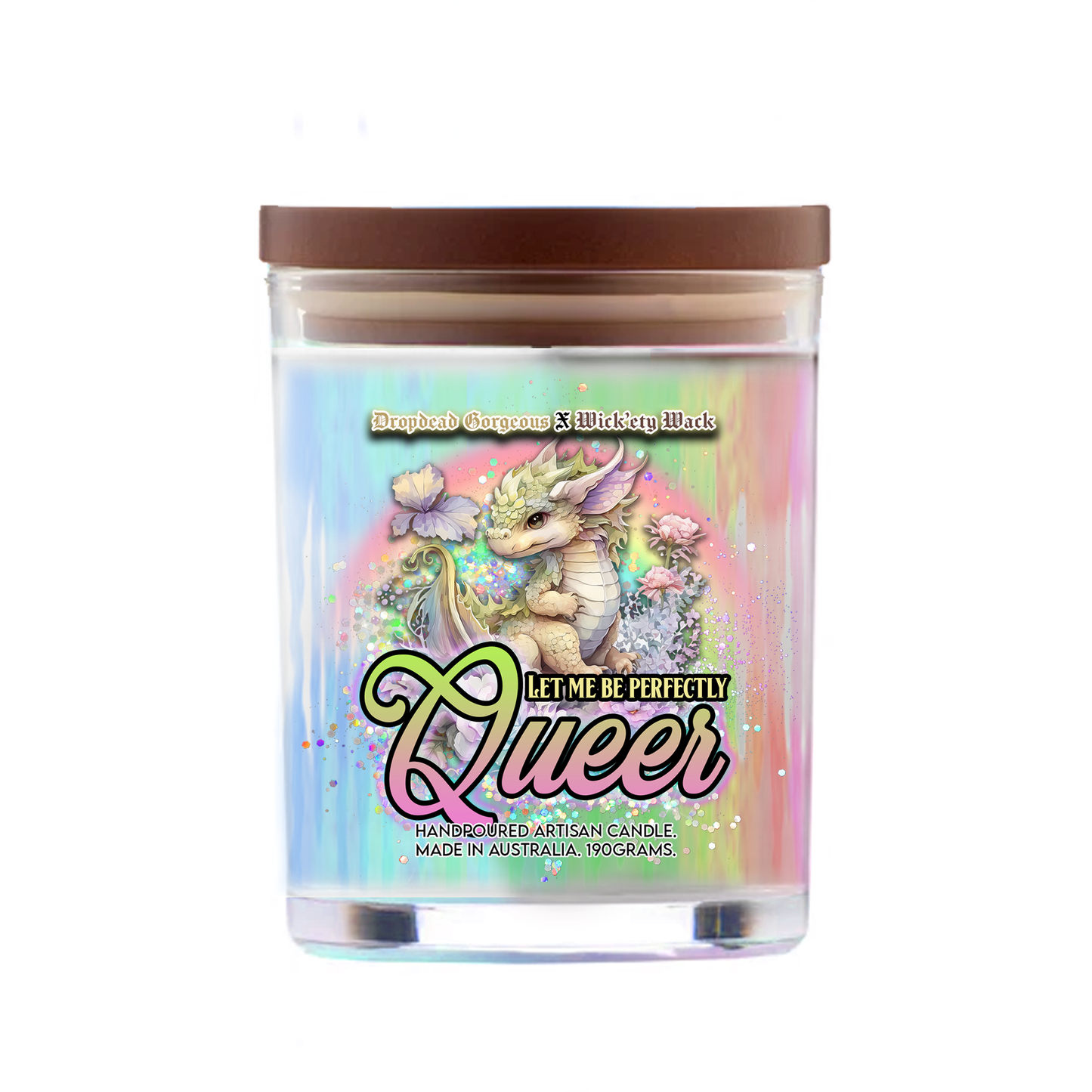 PERFECTLY QUEER - rainbow sherbet candle